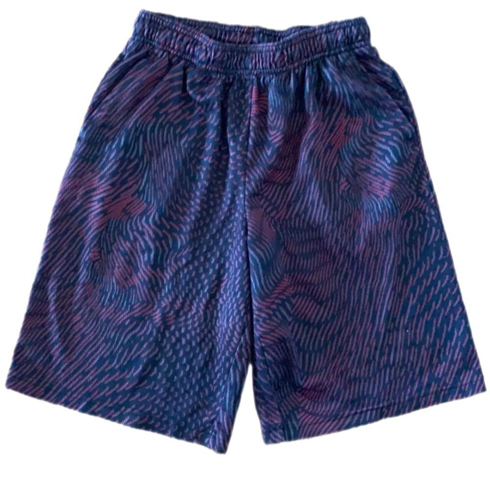 Fila Boys' Athletic black/red patterned shorts, 14/16